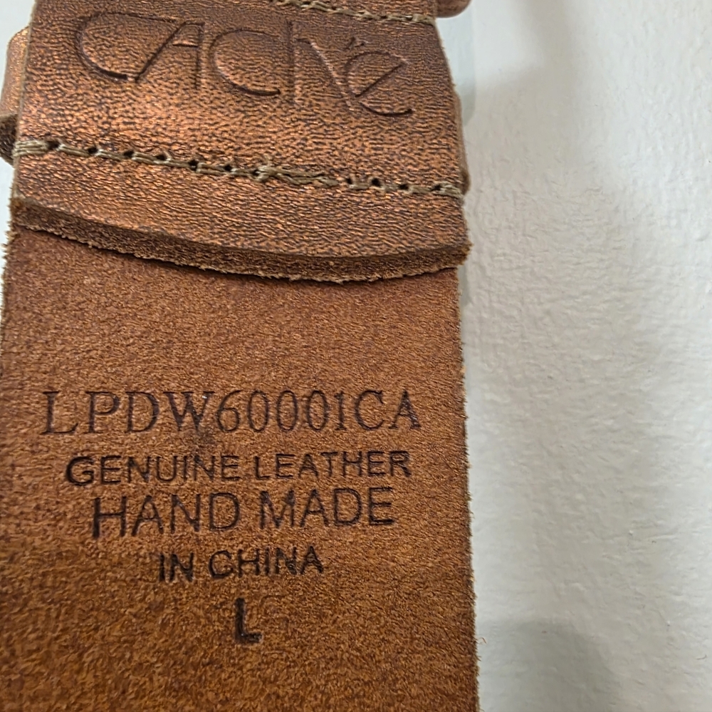 Cache Genuine Leather Belt Sz L